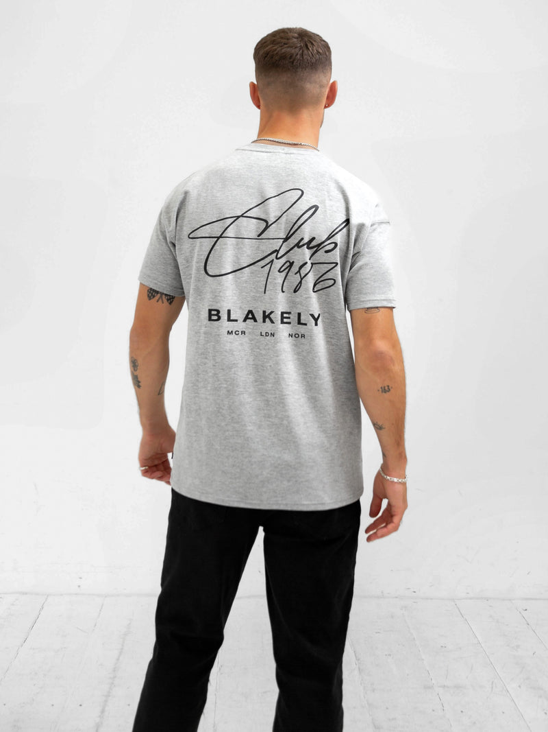 Club Relaxed T-Shirt - Marl Grey