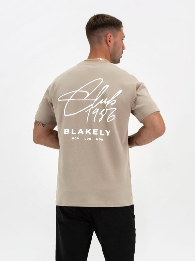 Club Relaxed T-Shirt - Washed Khaki