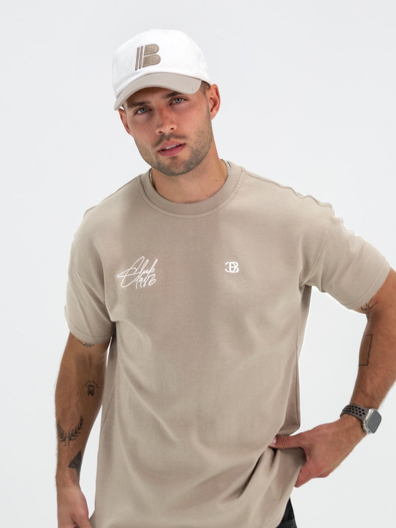 Club Relaxed T-Shirt - Washed Khaki