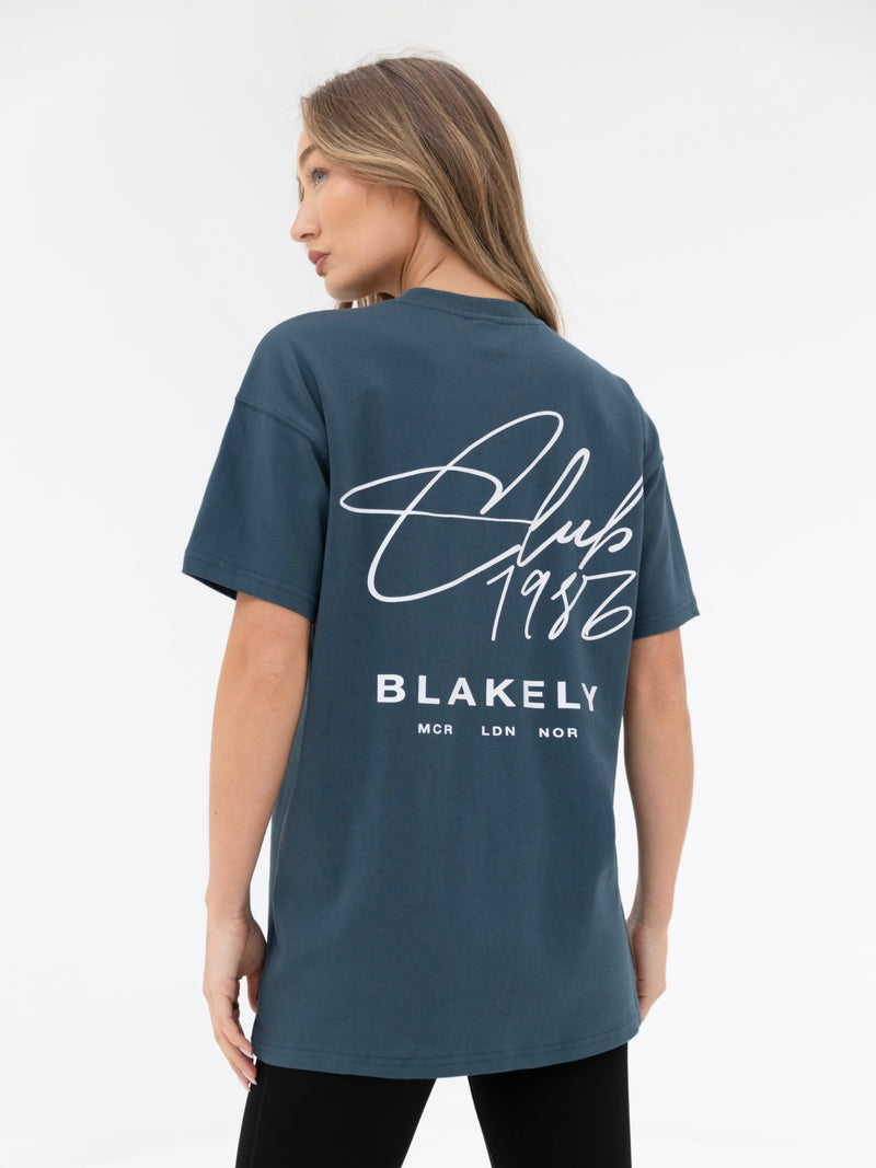 Club Oversized T-Shirt - Dark Teal