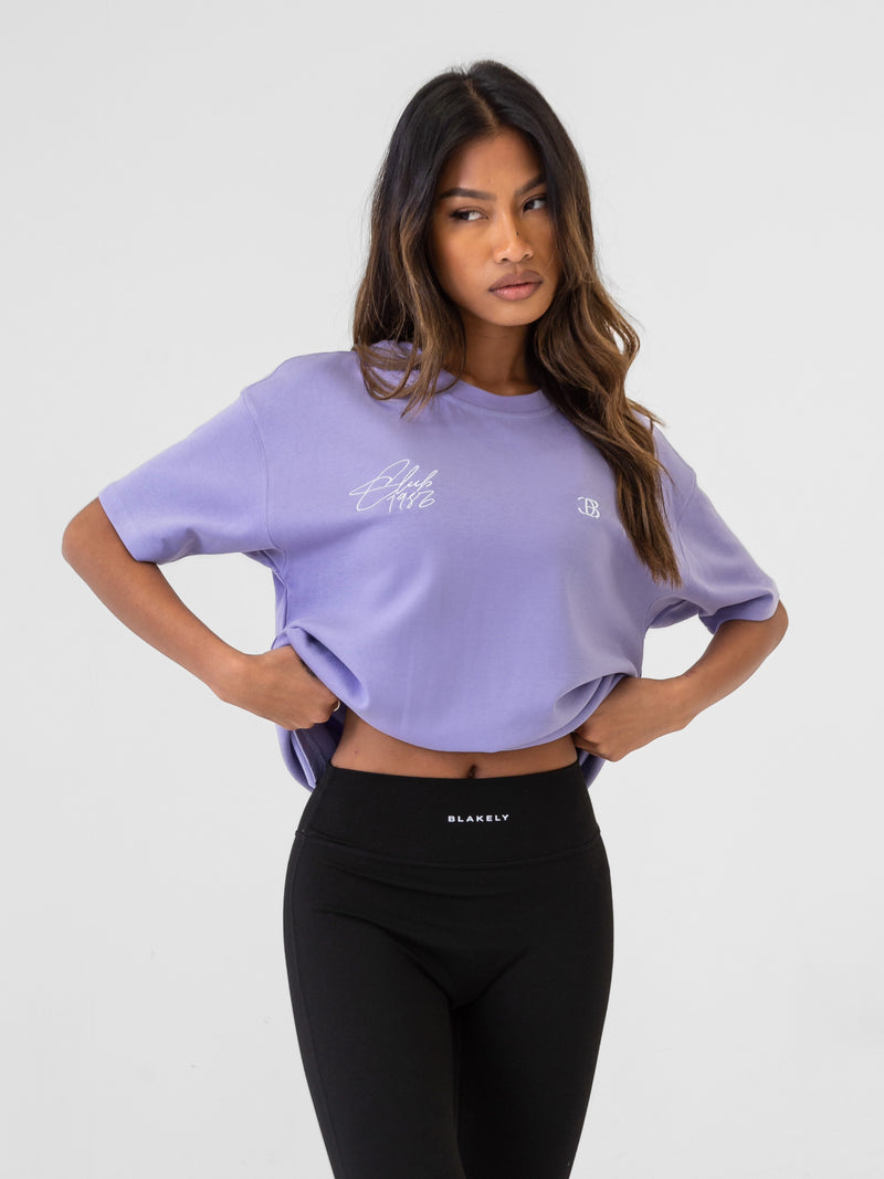 Club Oversized T-Shirt - Violet