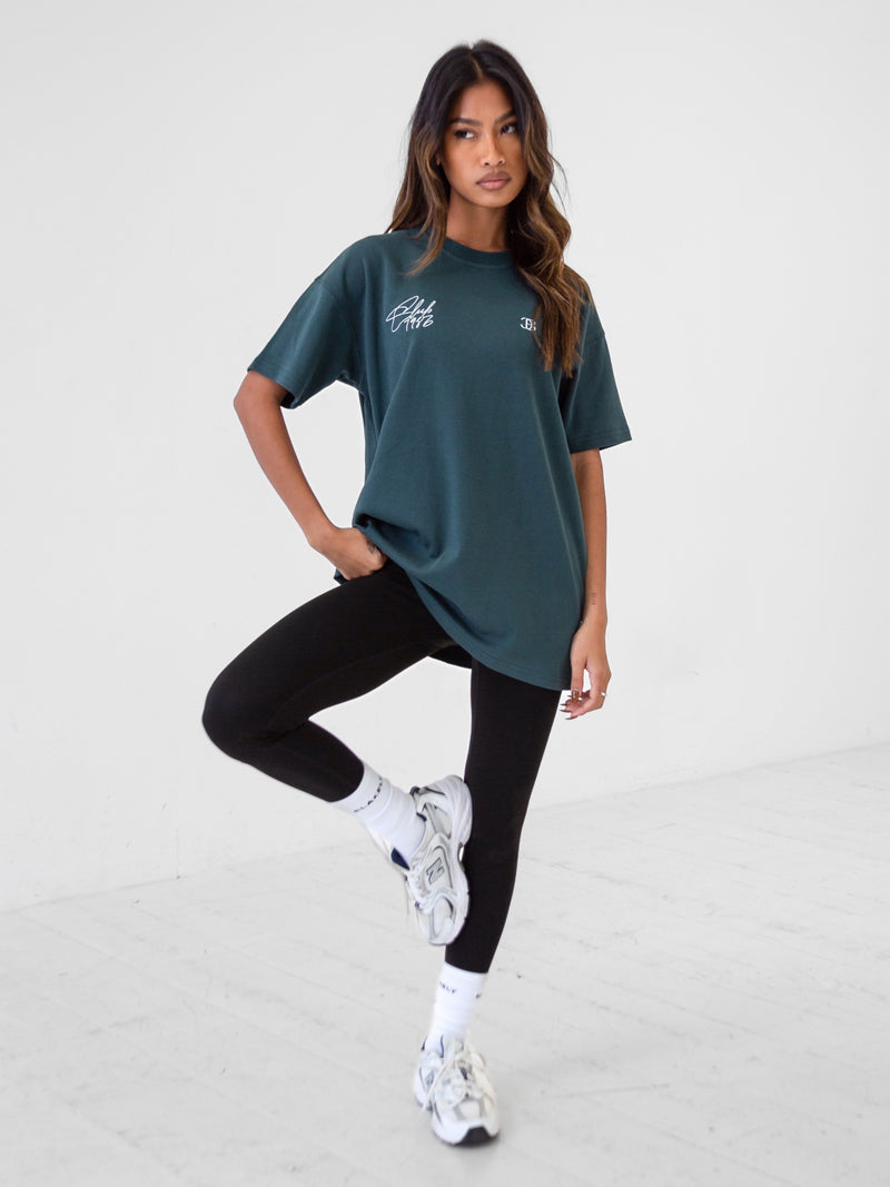 Club Oversized T-Shirt - Teal Green