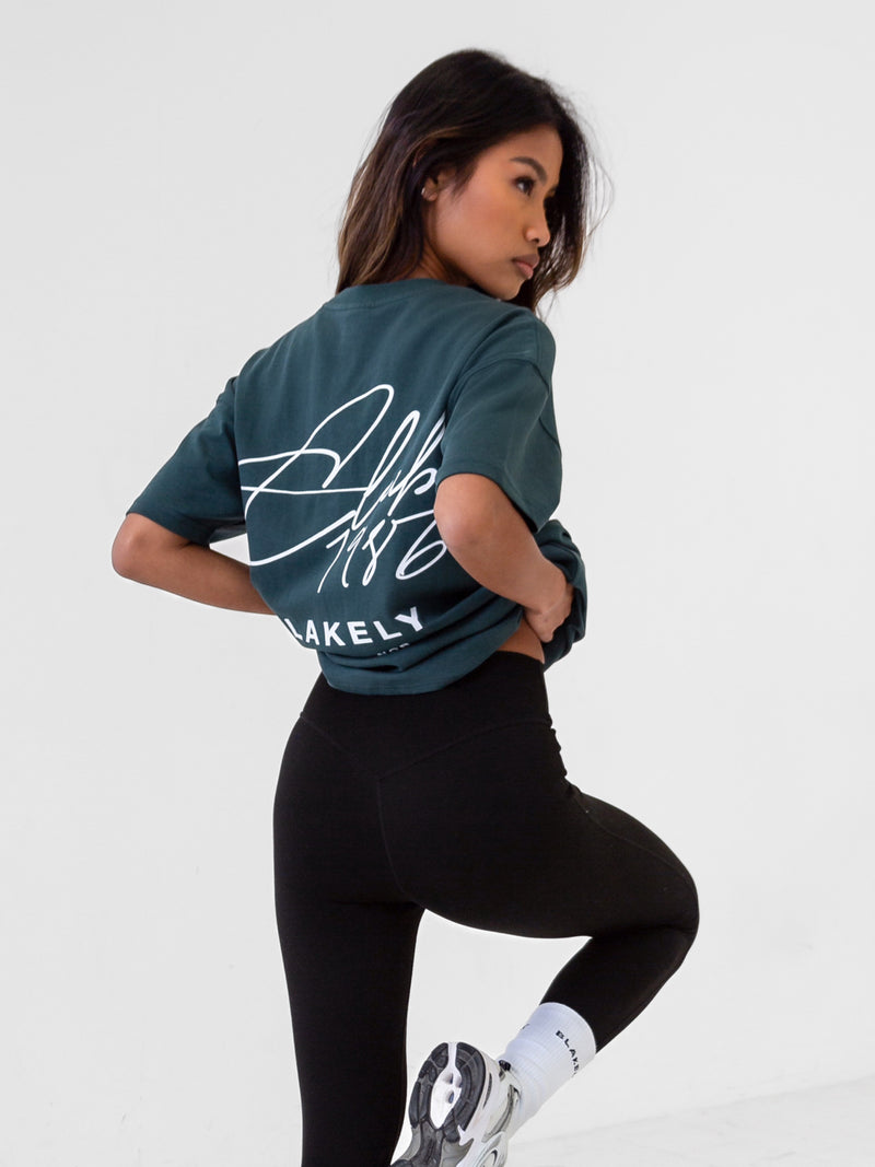 Club Oversized T-Shirt - Teal Green