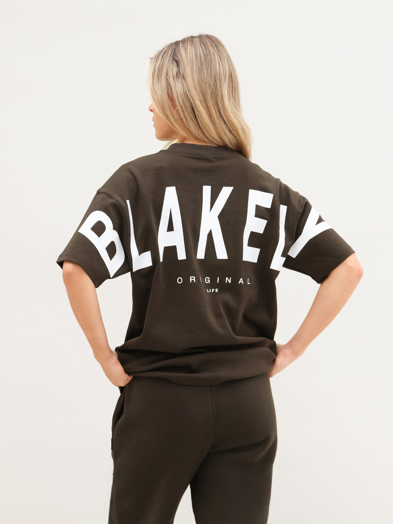Isabel Oversized T-Shirt - Deep Brown
