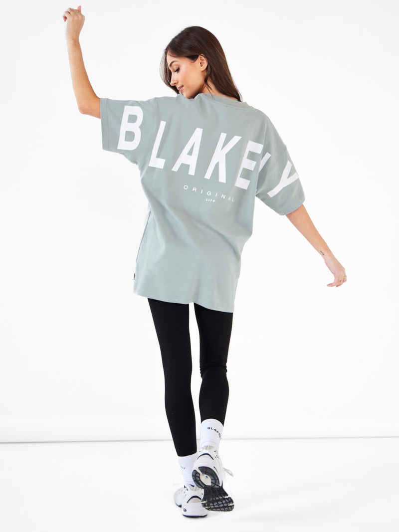 Isabel Oversized T-Shirt - Mineral Blue