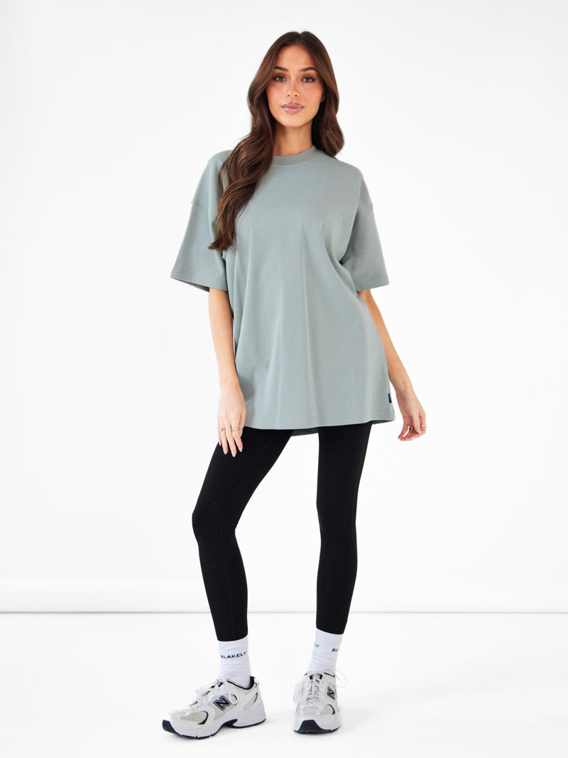 Isabel Oversized T-Shirt - Mineral Blue
