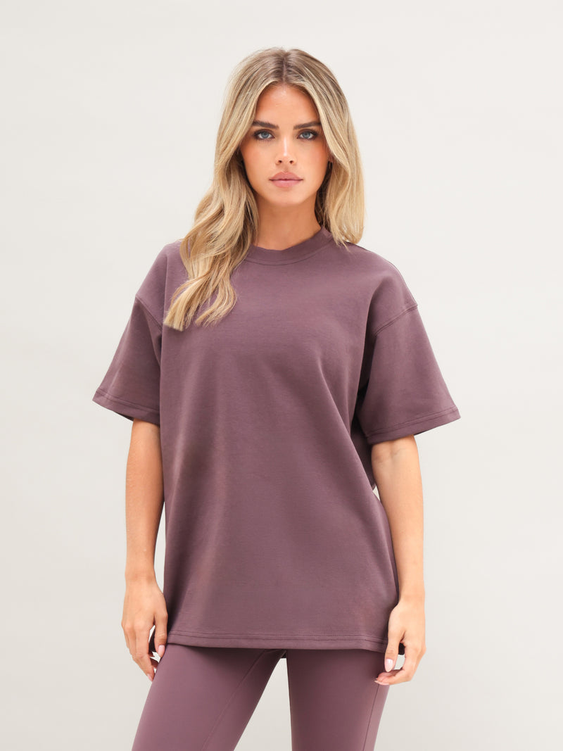 Isabel Oversized T-Shirt - Washed Plum