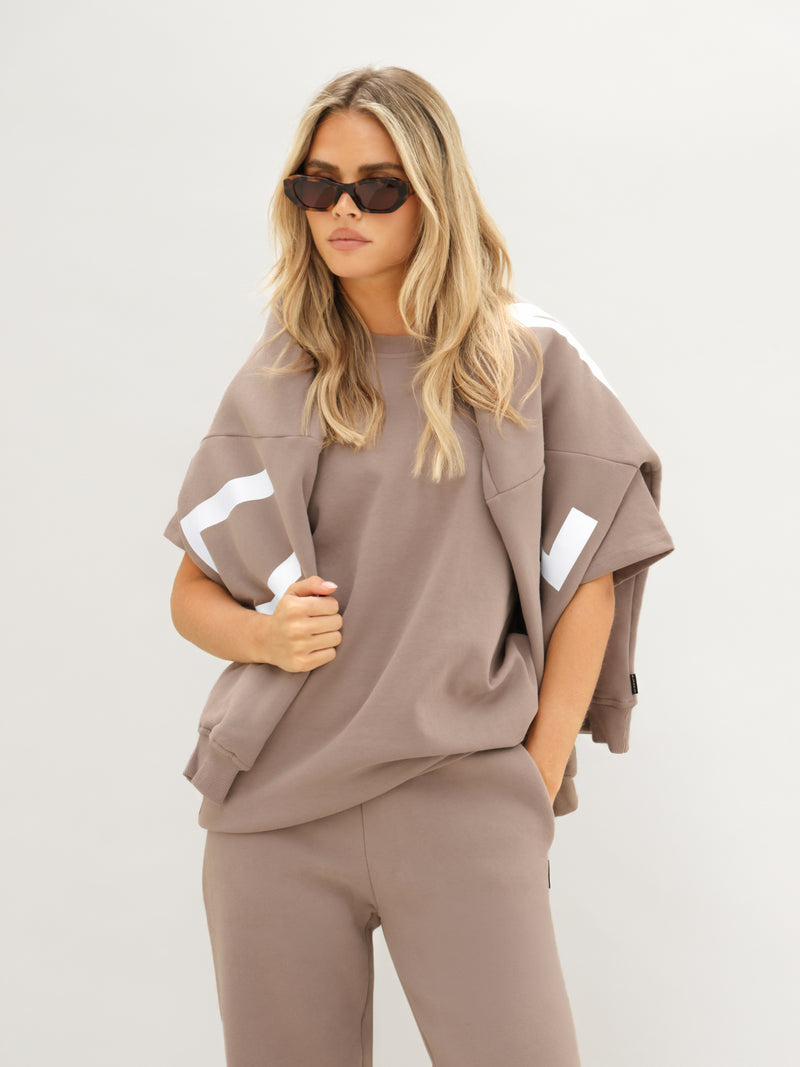 Isabel Oversized T-Shirt - Soft Brown