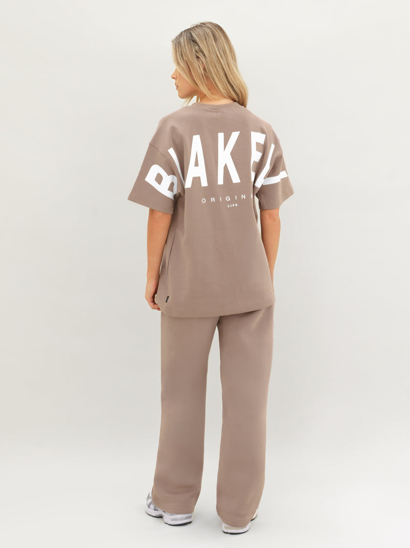 Isabel Oversized T-Shirt - Soft Brown