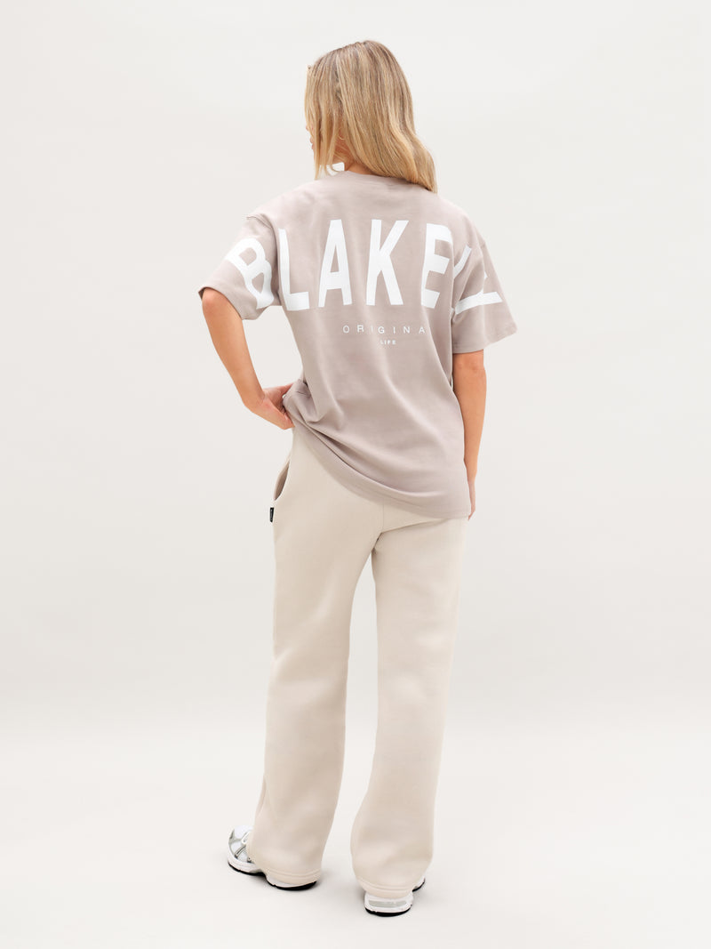 Isabel Oversized T-Shirt - Soft Taupe