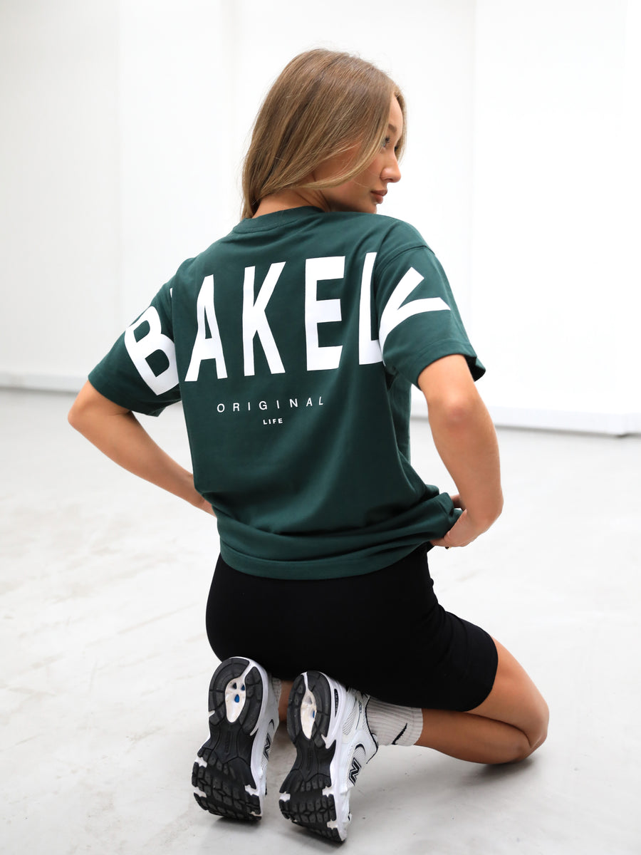 Isabel Oversized T-Shirt - Forest Green