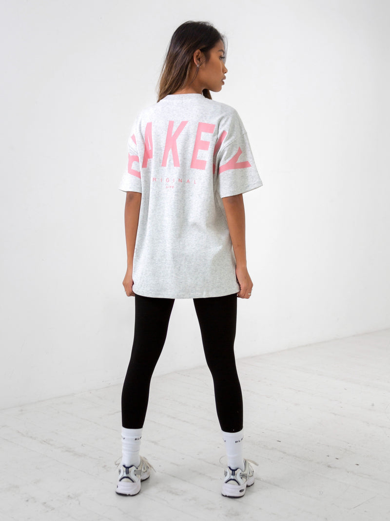 Isabel Oversized T-Shirt - Marl White