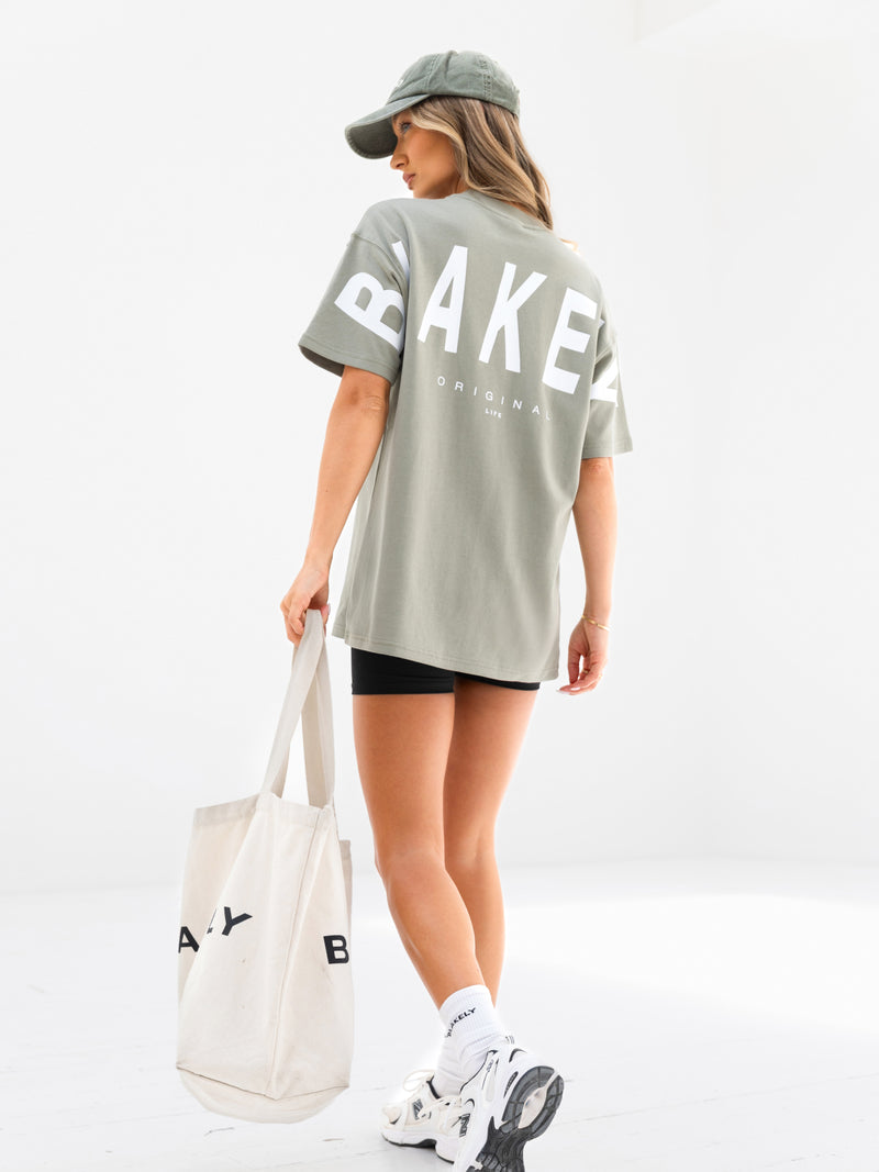 Isabel Oversized T-Shirt - Olive