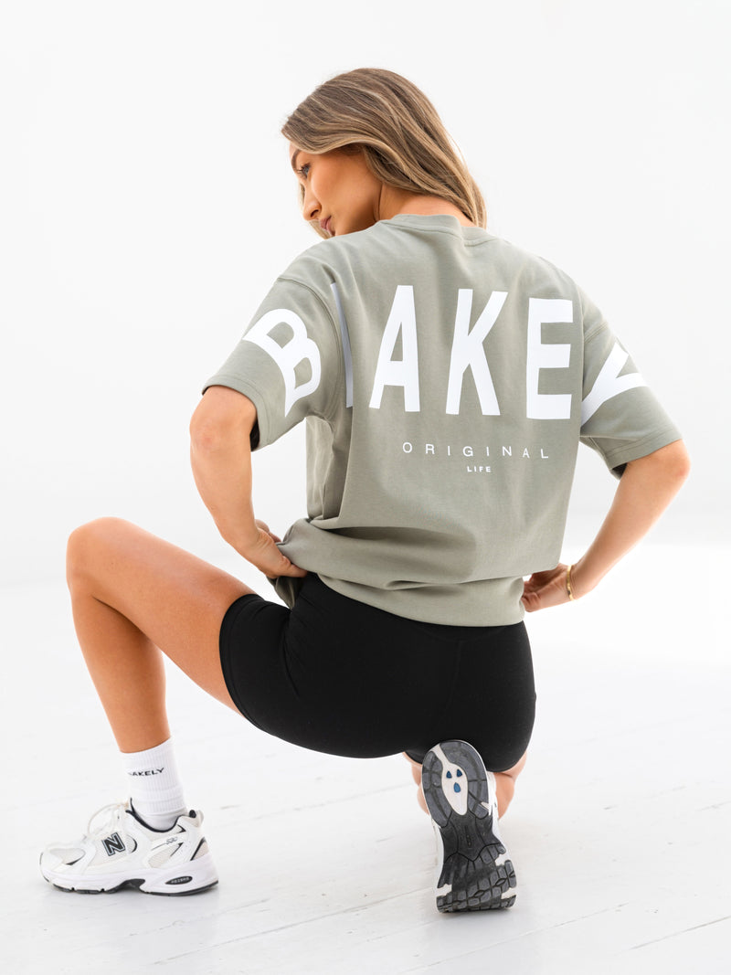 Isabel Oversized T-Shirt - Olive