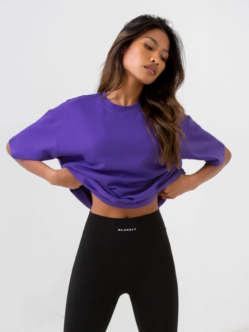 Isabel Oversized T-Shirt - Purple