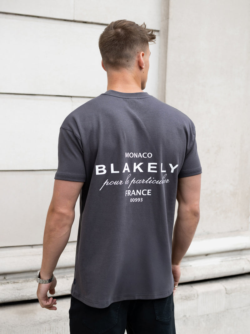 Monaco Relaxed T-Shirt - Charcoal
