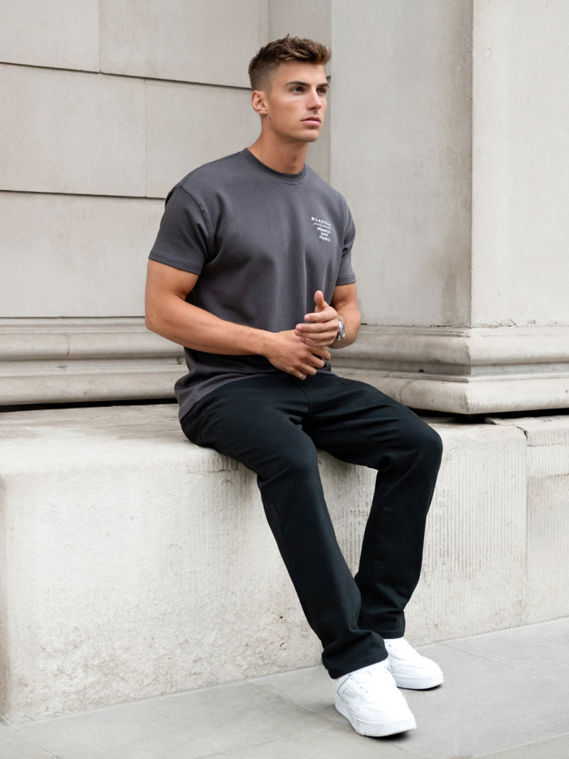 Monaco Relaxed T-Shirt - Charcoal