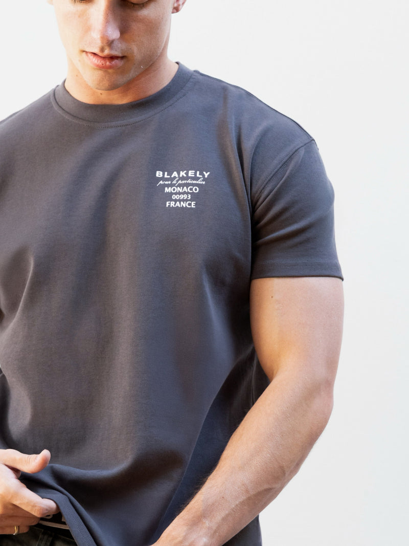 Monaco Relaxed T-Shirt - Charcoal