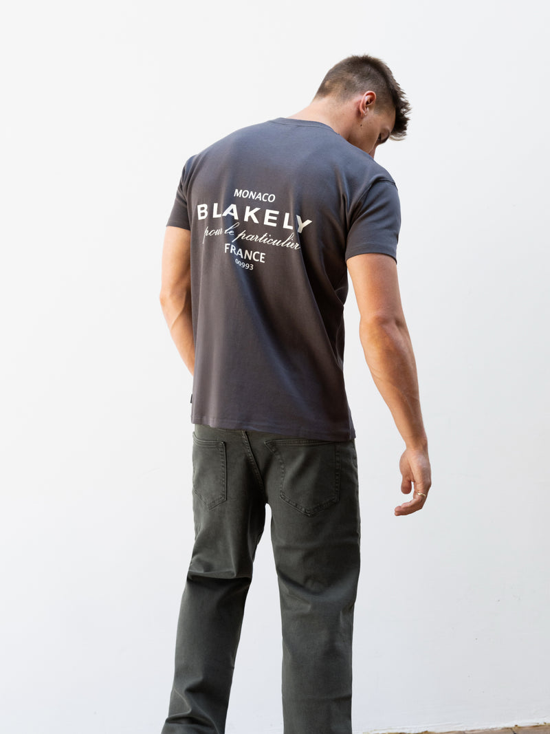 Monaco Relaxed T-Shirt - Charcoal