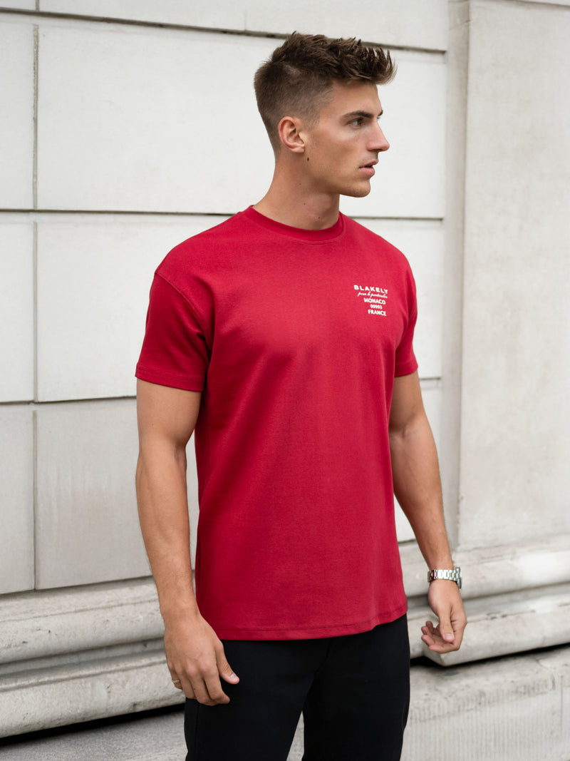 Monaco Relaxed T-Shirt - Red