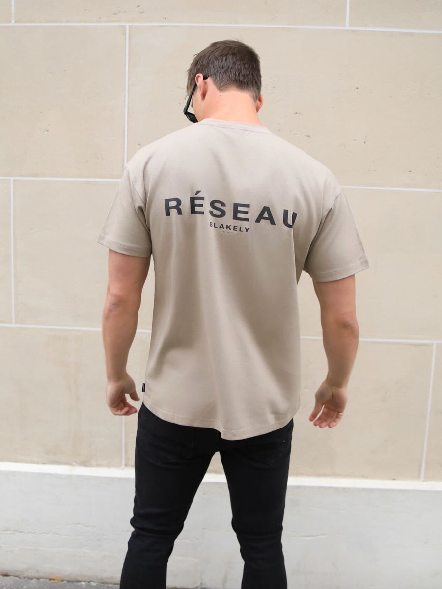 Reseau Relaxed T-Shirt - Washed Khaki