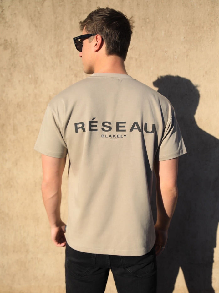 Reseau Relaxed T-Shirt - Washed Khaki
