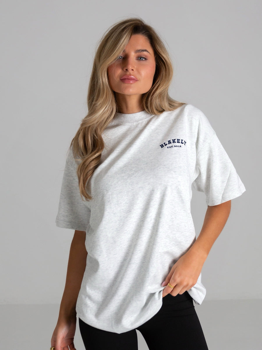 Heritage Oversized T-Shirt - Marl White