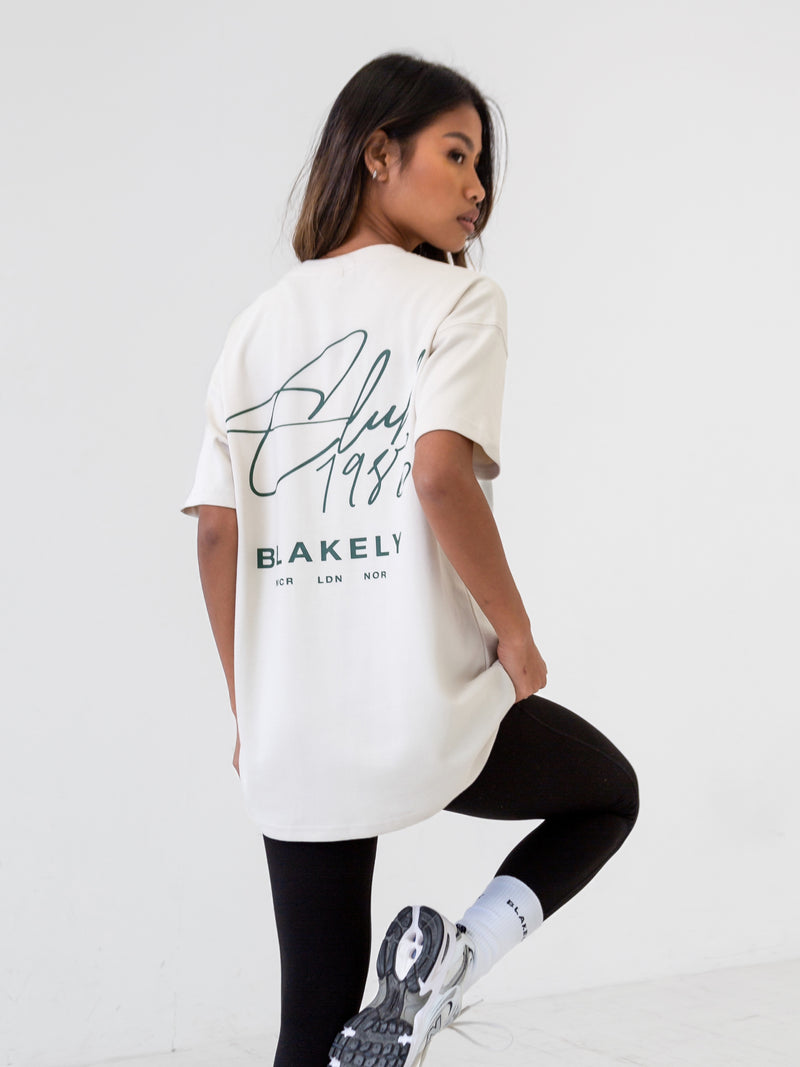 Club Oversized T-Shirt - Chalk