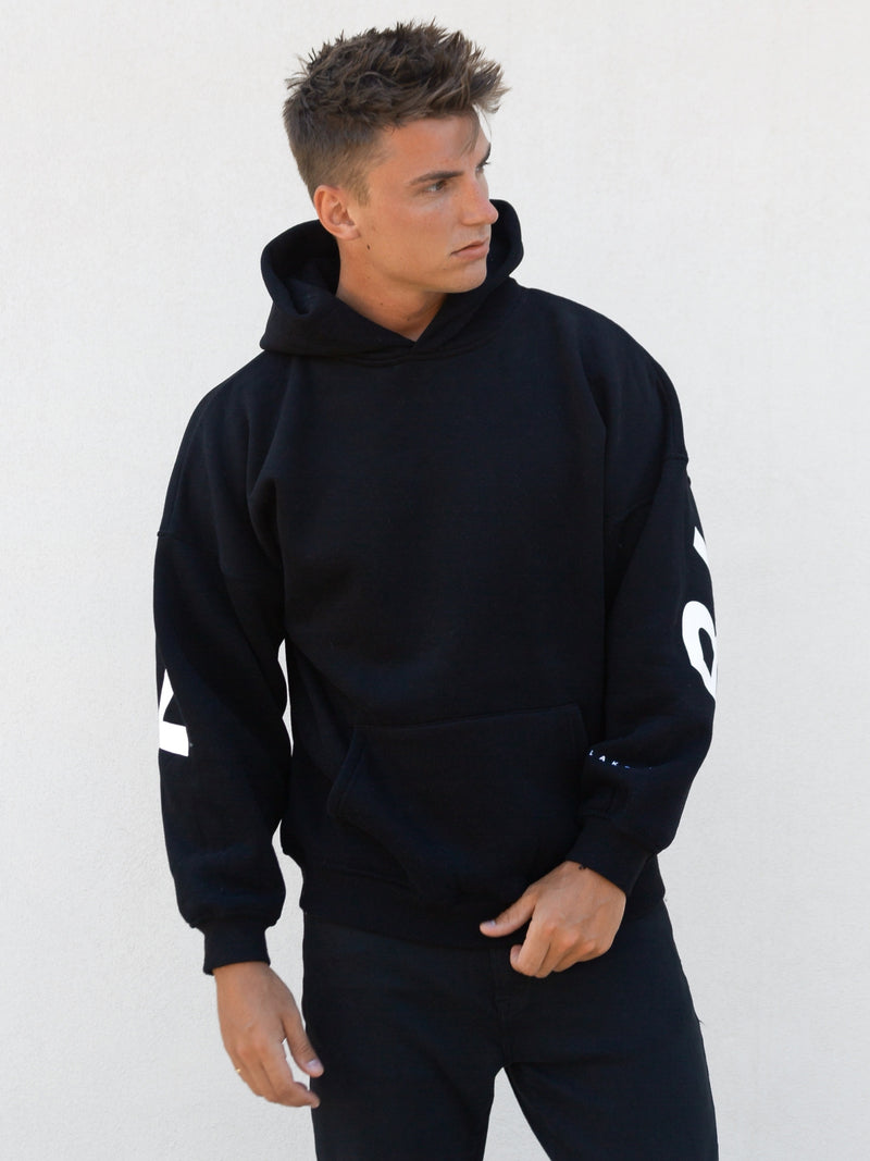 Idris Oversized Hoodie - Black