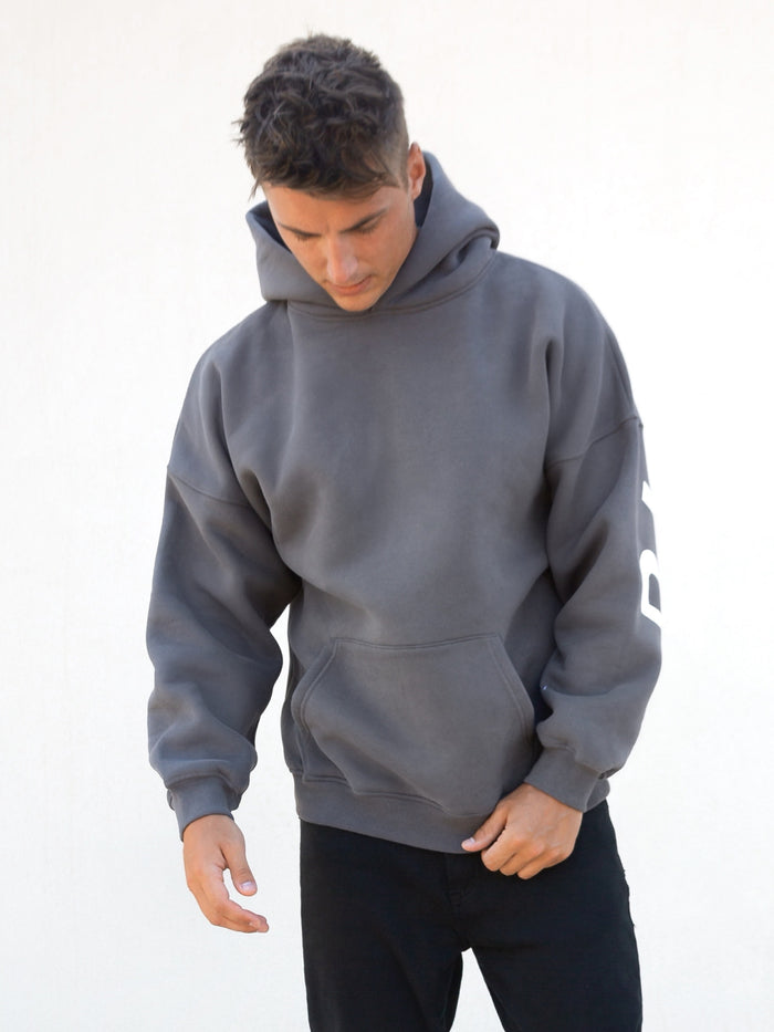 Idris Oversized Hoodie - Charcoal