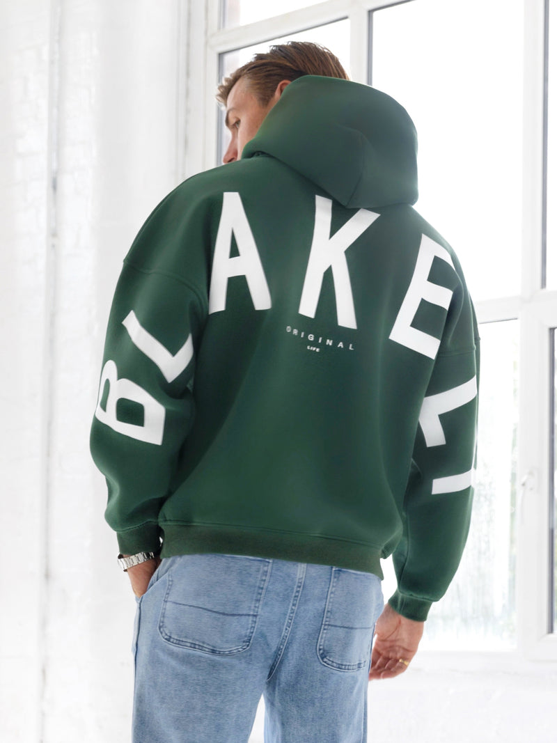 Idris Oversized Hoodie - Forest Green
