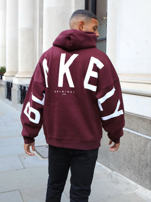 Idris Oversized Hoodie - Burgundy