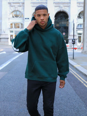 Idris Oversized Hoodie - Forest Green