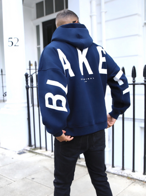 Idris Oversized Hoodie - Navy Blue