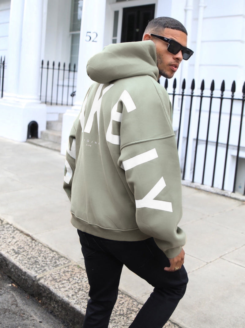 Idris Oversized Hoodie - Olive