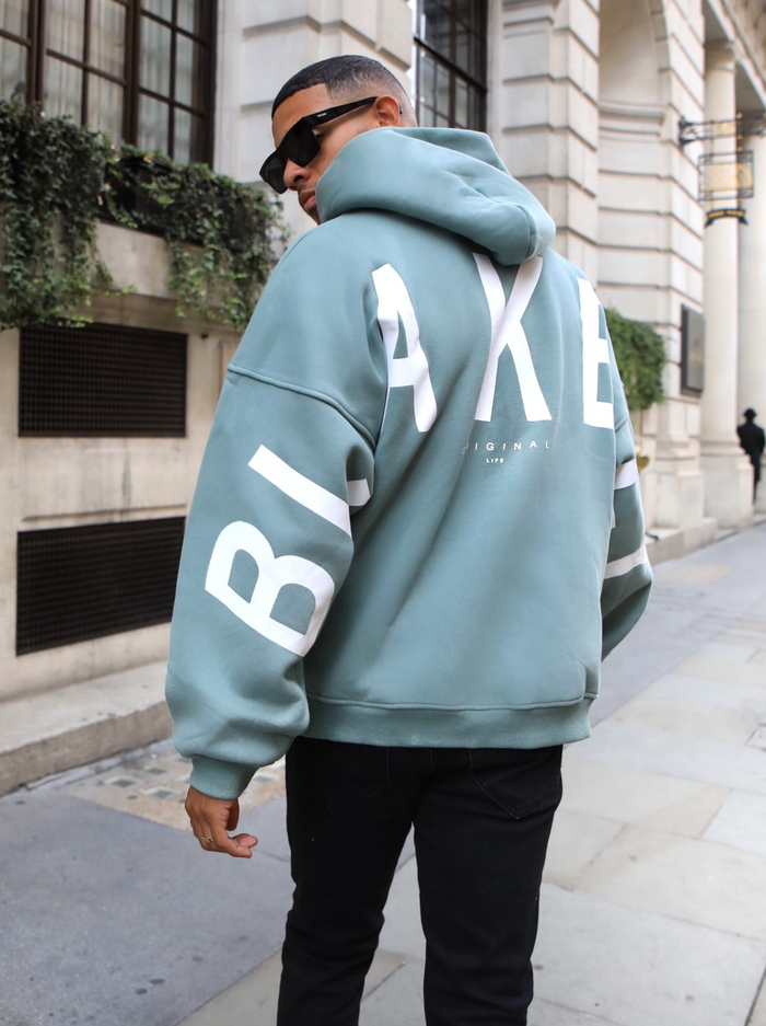 Idris Oversized Hoodie - Sage Green