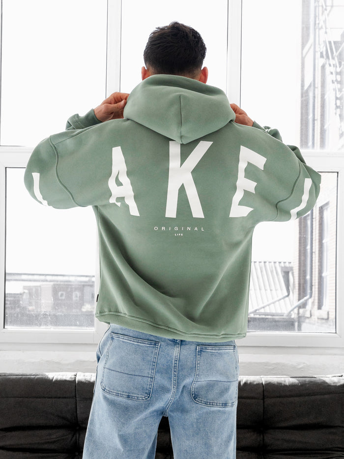 Idris Oversized Hoodie - Sage Green