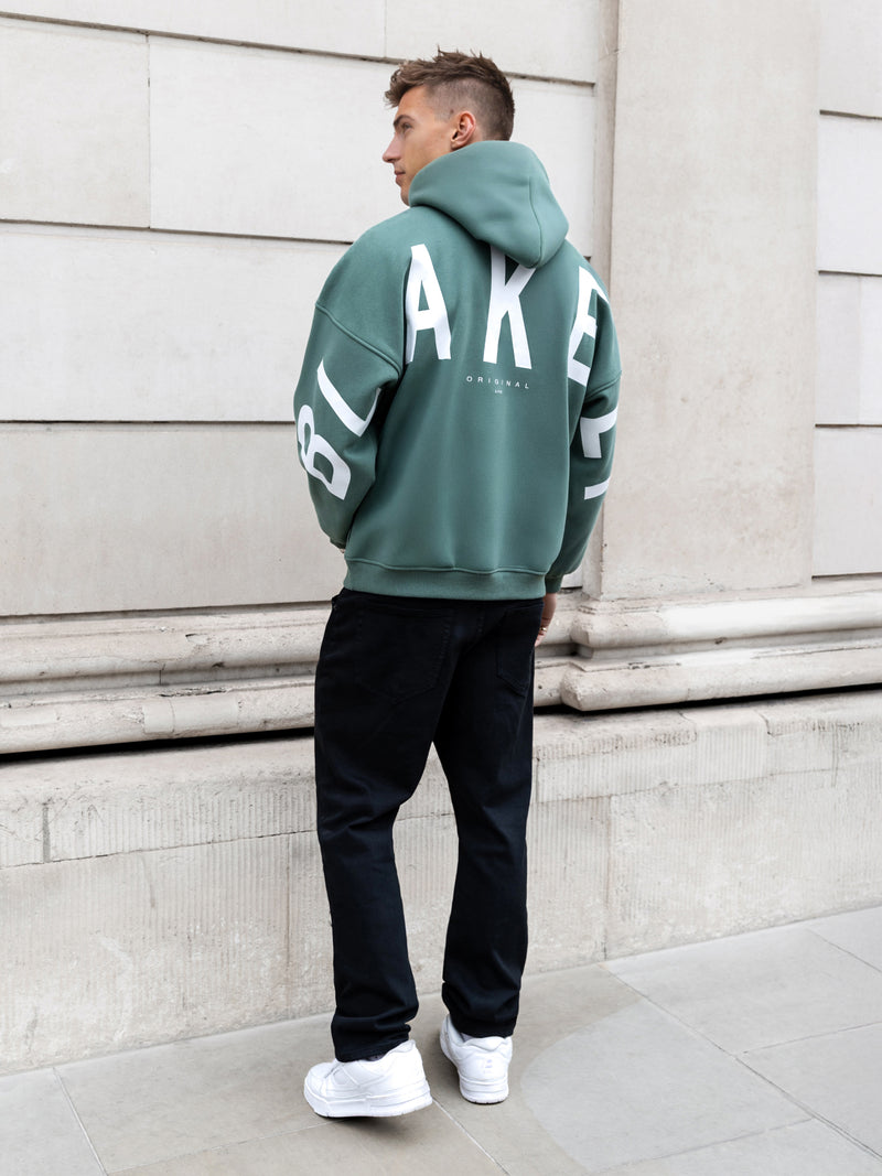 Idris Oversized Hoodie - Vintage Green