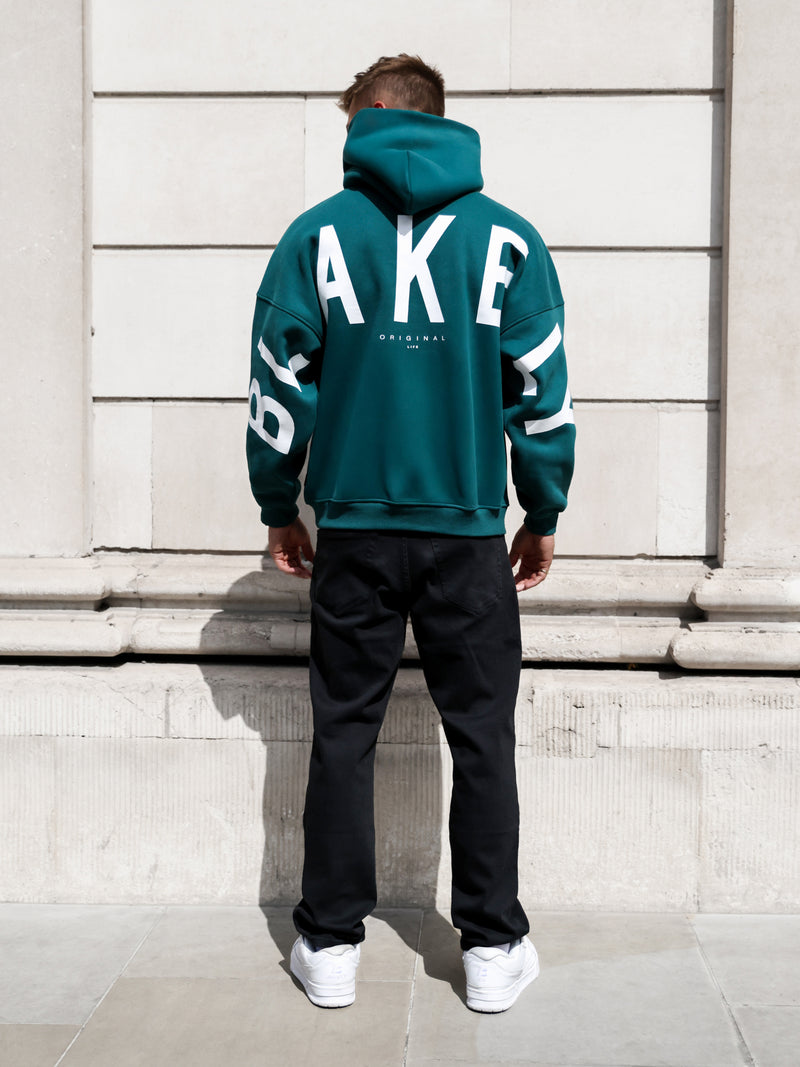 Idris Oversized Hoodie - Deep Green
