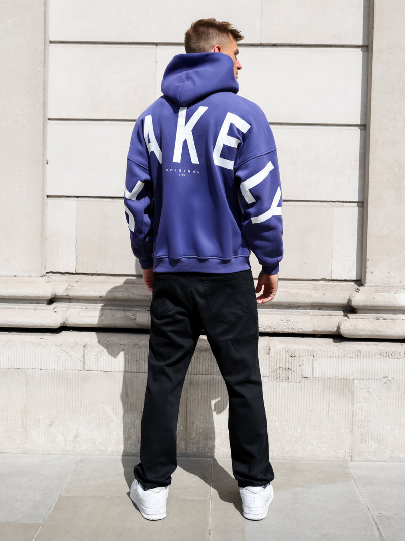 Idris Oversized Hoodie - Bold Purple