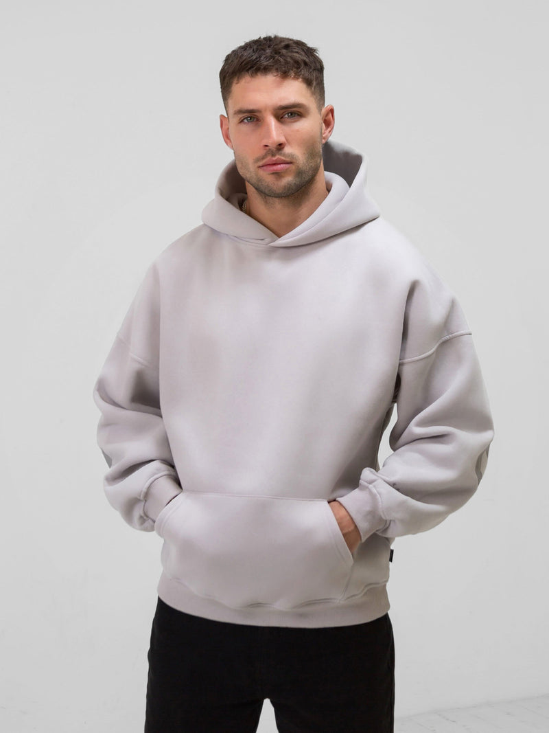 Tonal Idris Oversized Hoodie - Stone