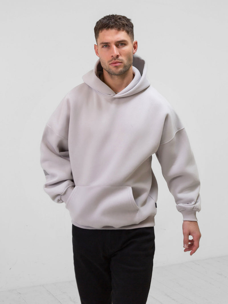 Tonal Idris Oversized Hoodie - Stone