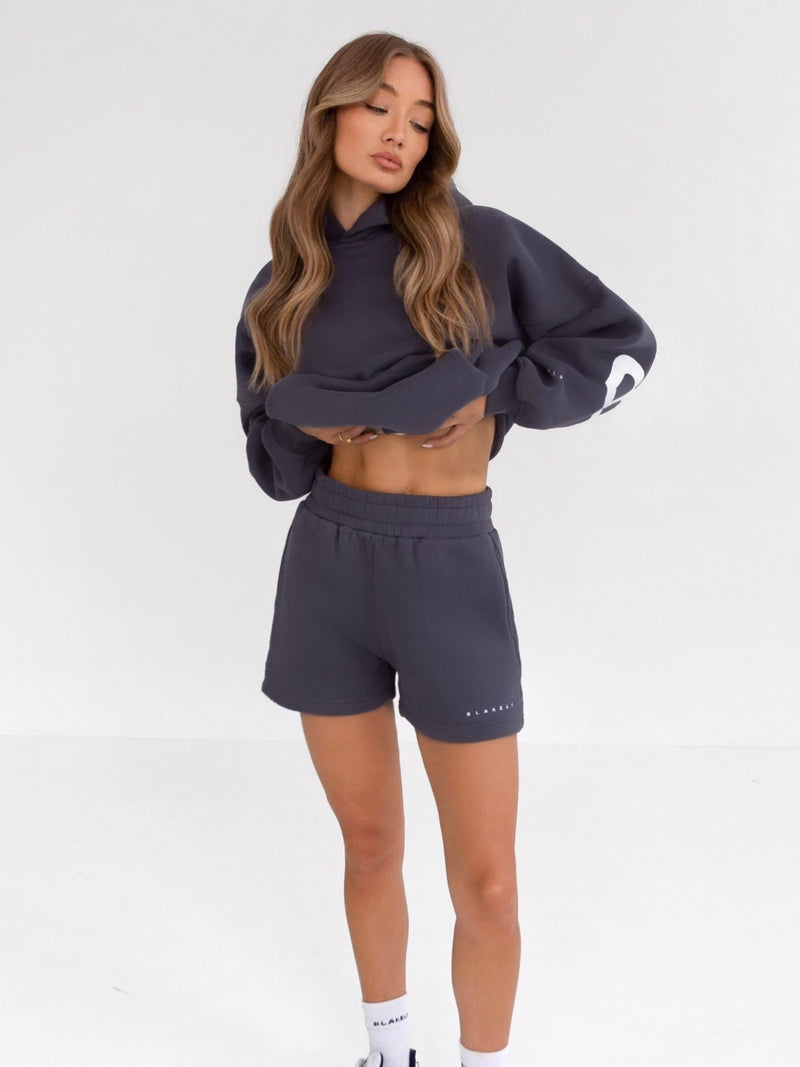 Isabel Jogger Shorts - Blue