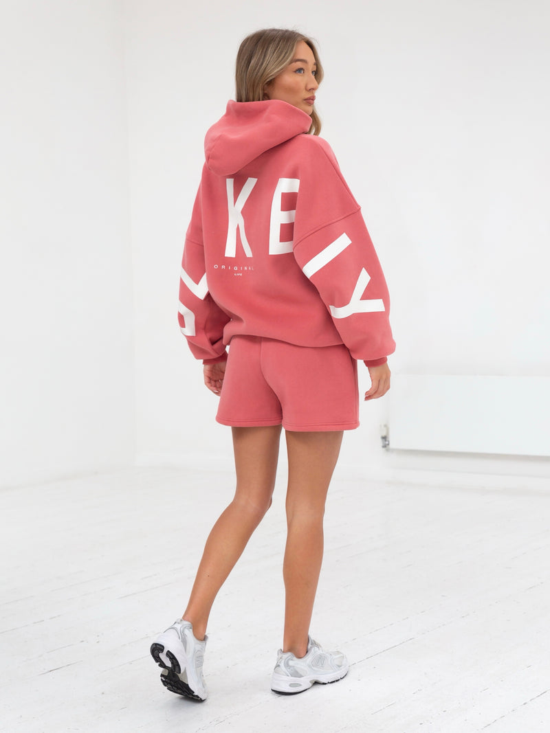 Isabel Oversized Hoodie - Sunrise Coral