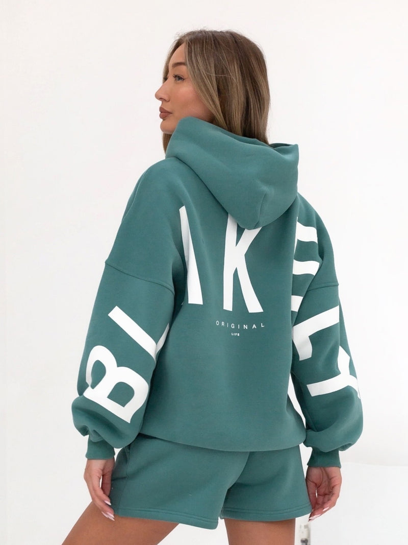 Isabel Oversized Hoodie - Dusty Teal