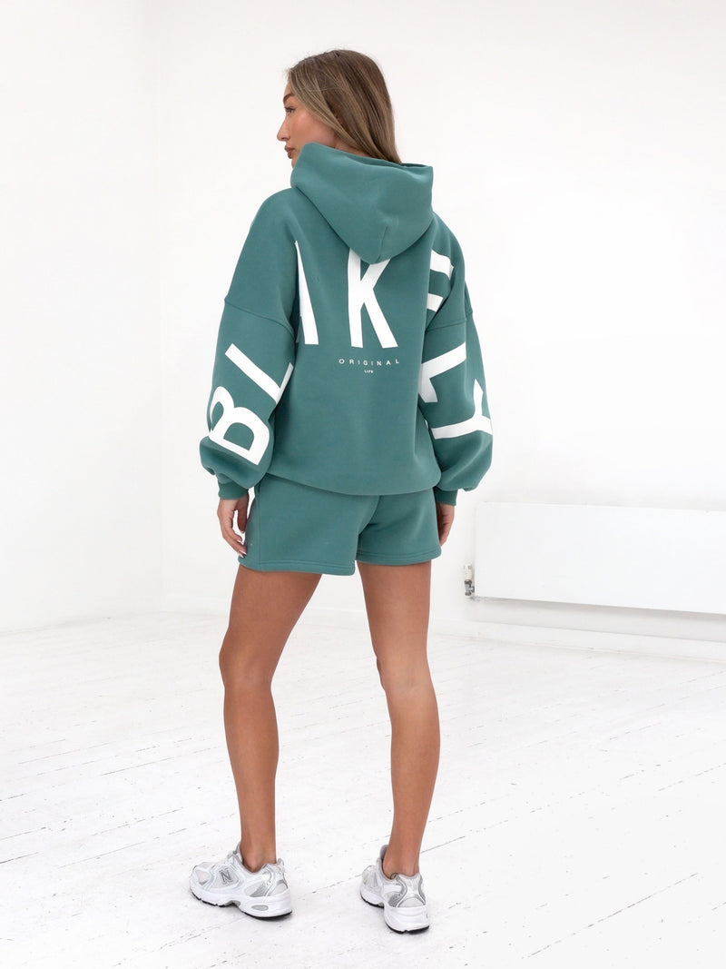 Isabel Oversized Hoodie - Dusty Teal