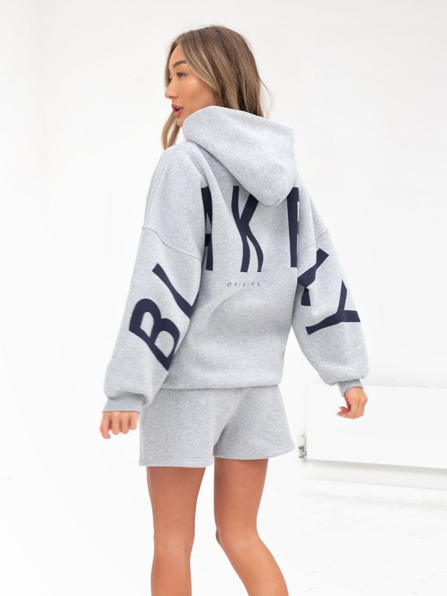 Isabel Oversized Hoodie - Marl Grey