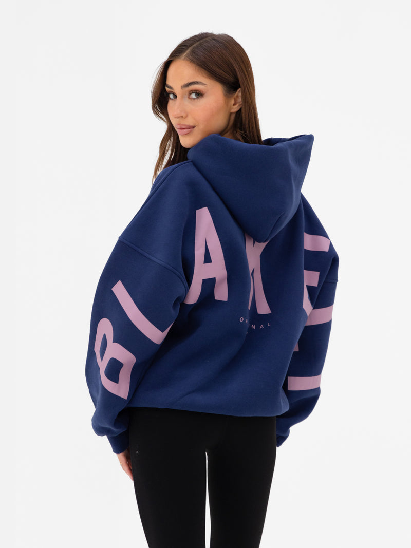 Isabel Oversized Hoodie - Navy Blue