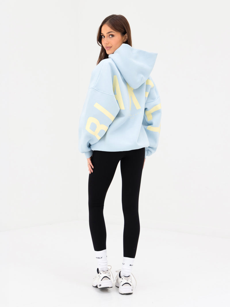 Isabel Oversized Hoodie - Pastel Blue