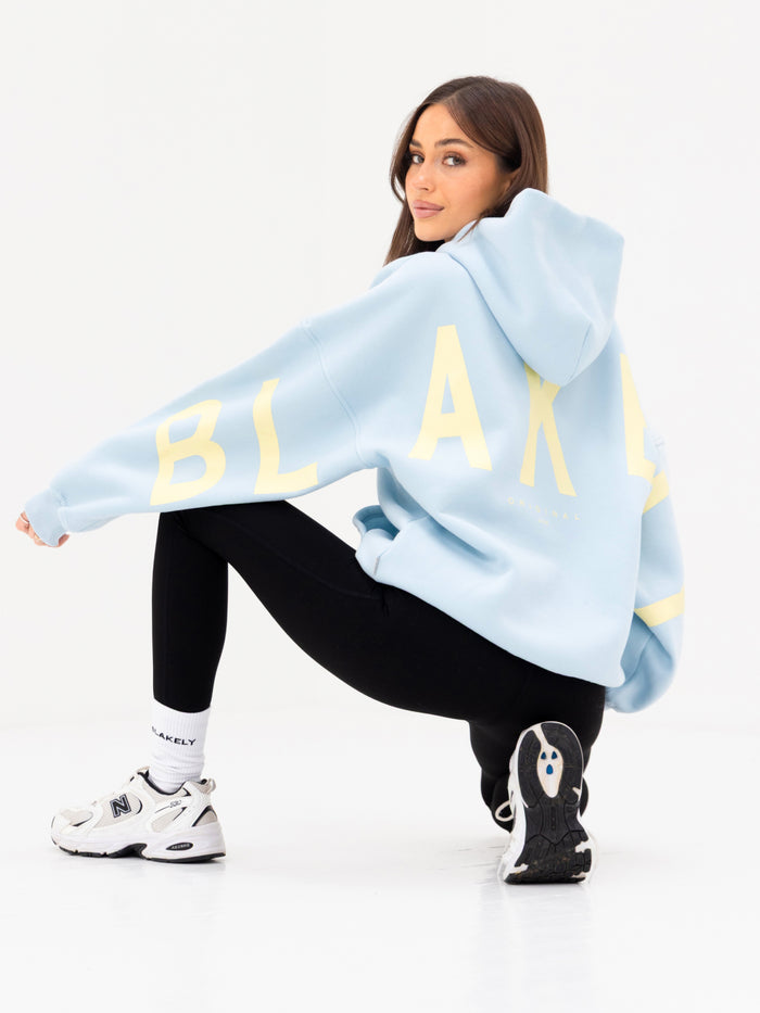 Isabel Oversized Hoodie - Pastel Blue